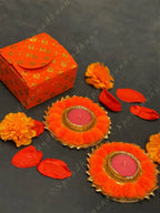 Paper Box with Pom Pom Tea Light Holders
