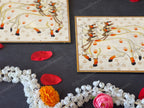 Pichwai Cows in White Square Wall Hanging Plate