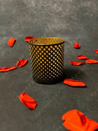 Fancy Votive Cylinder Shadow Tea Light Holder (Cutwork)