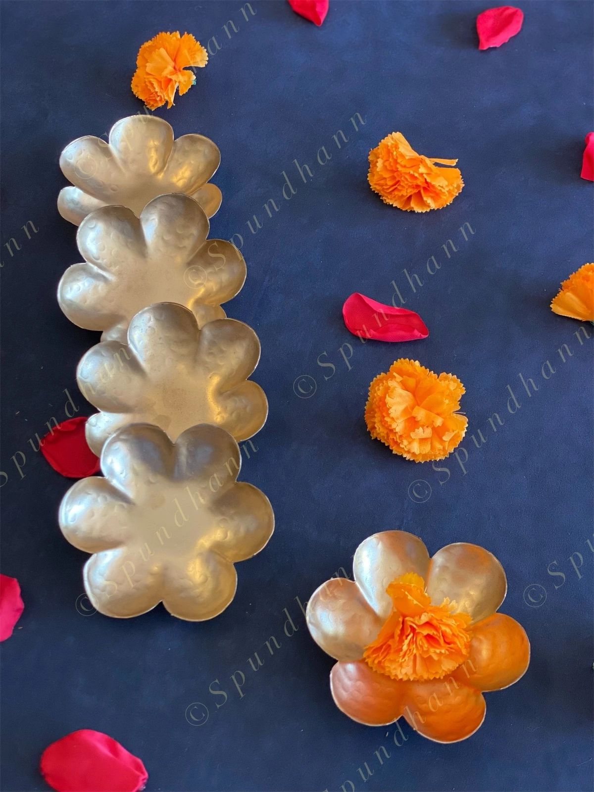 Floating Metal Flowers