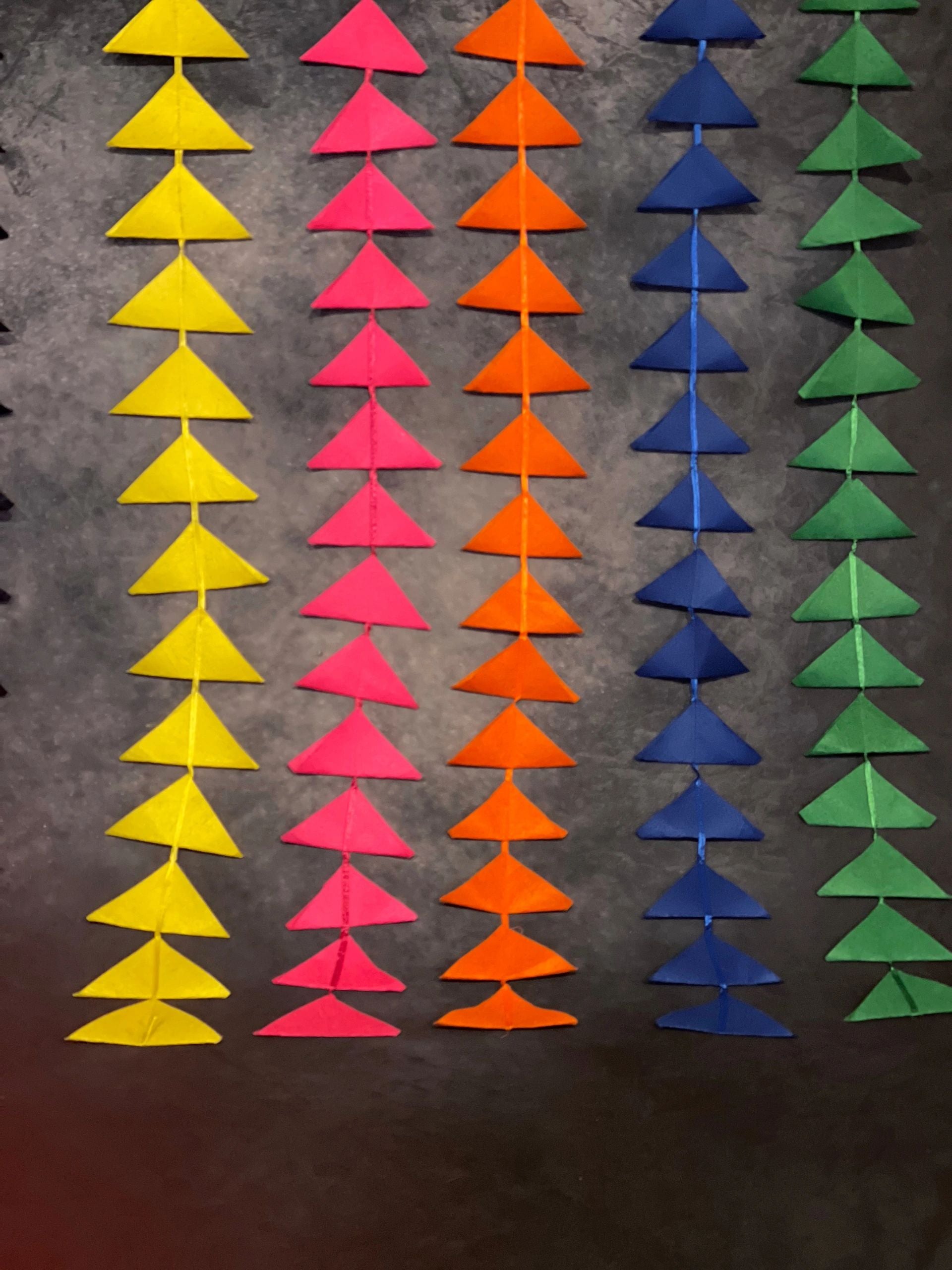 Triangle Felt Fabric String Decor