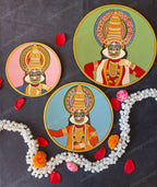 Kathakali Pichwai Wall Hanging Plates