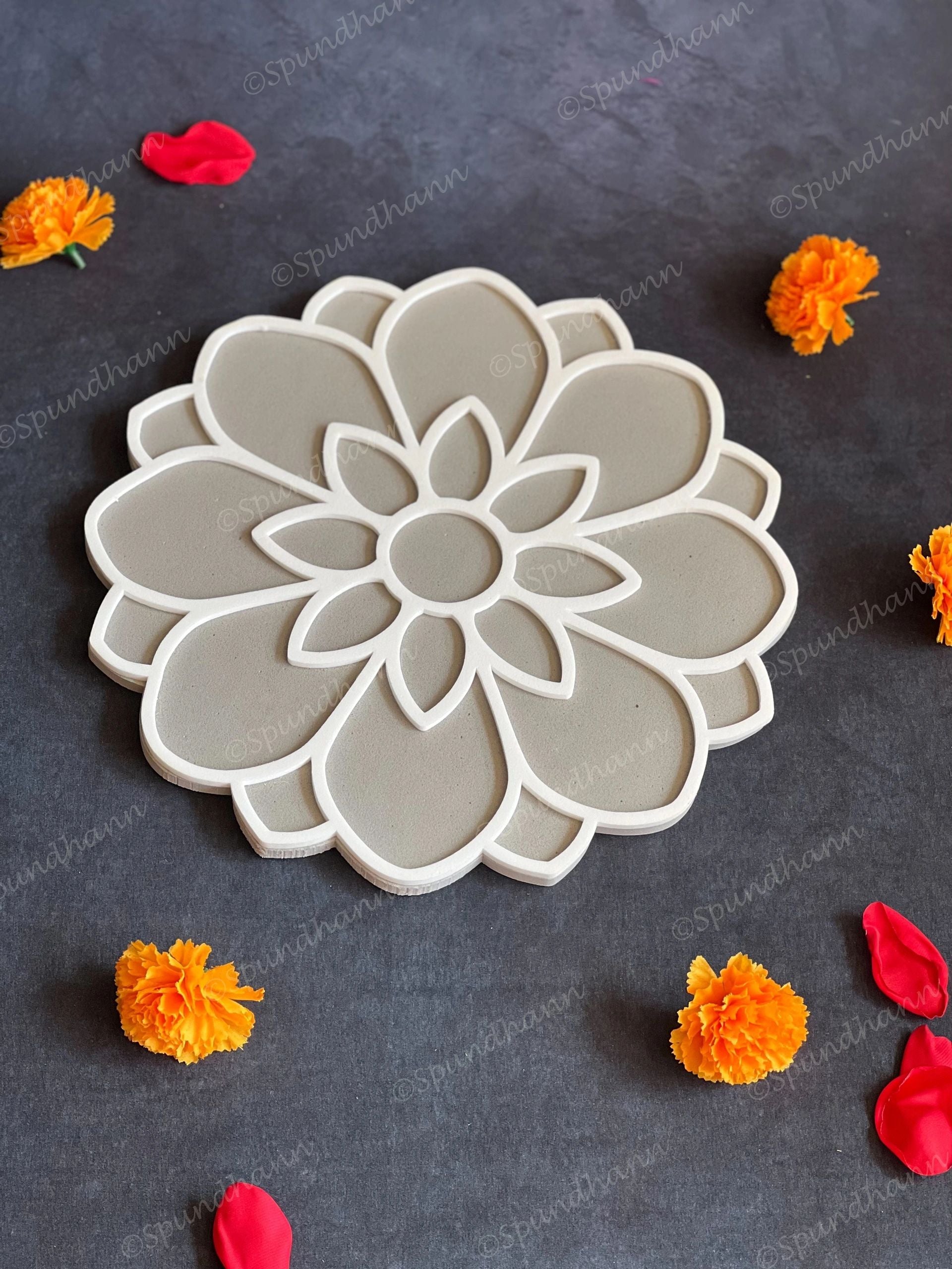 Floral Design Set DIY Fill in Rangolis
