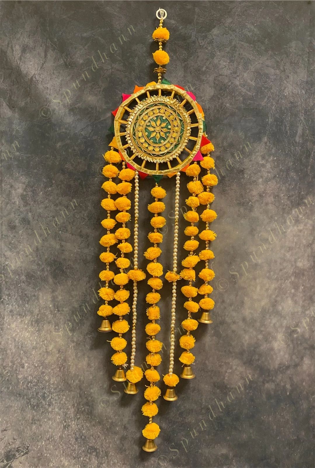 Chakri with Gota Pati and Pom Pom Dangler