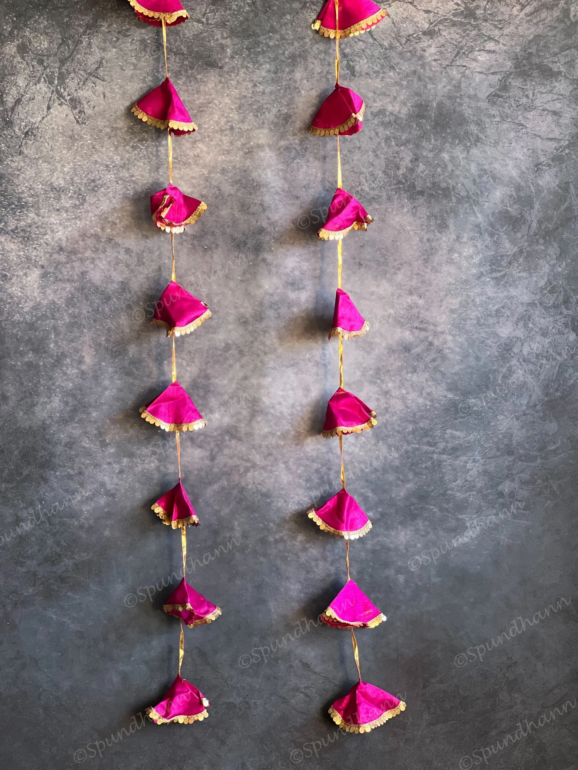 Solid Color & Sequin Dangler - Pack of 4 Strings