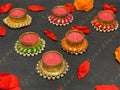 Colorful Mini Light Holder Set of 4