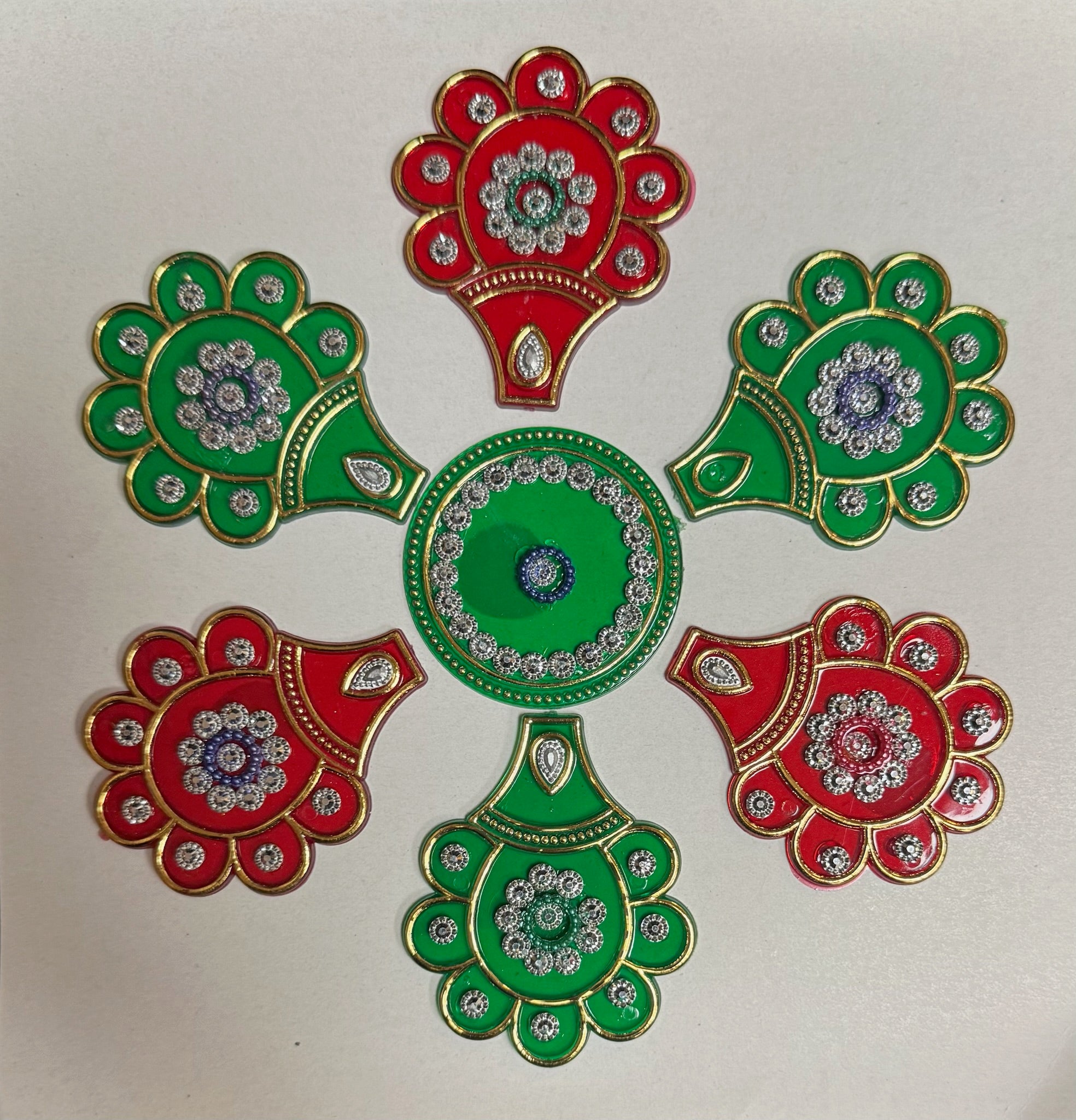 Festive Diya Rangoli Decor
