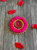 Pom Pom Tea Light Holder