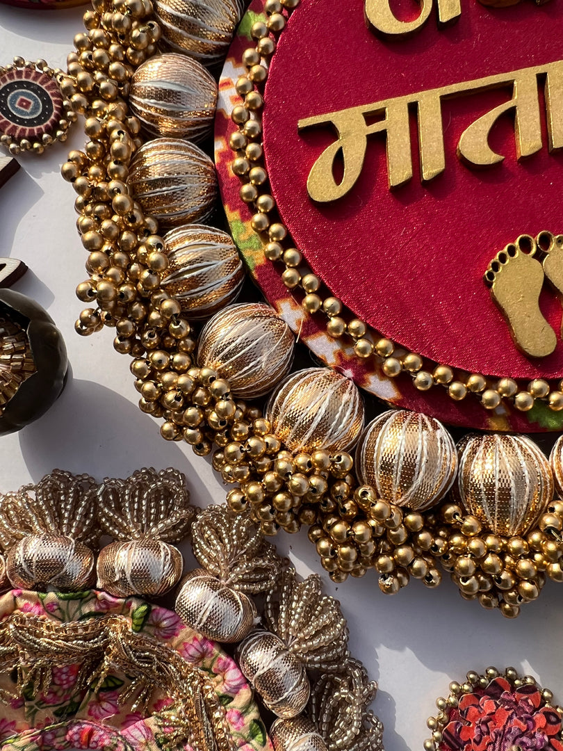 Jay Mata Di Platter-8 inches