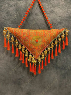 Decorative Embroidered Triangle Hanging Pillow