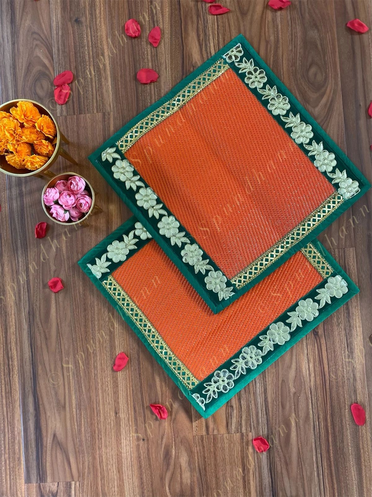 Square Asanas Chatai 18x 18 in