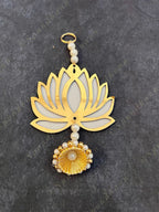 Pearls & Little Lotus Wall Dangler (Pair)