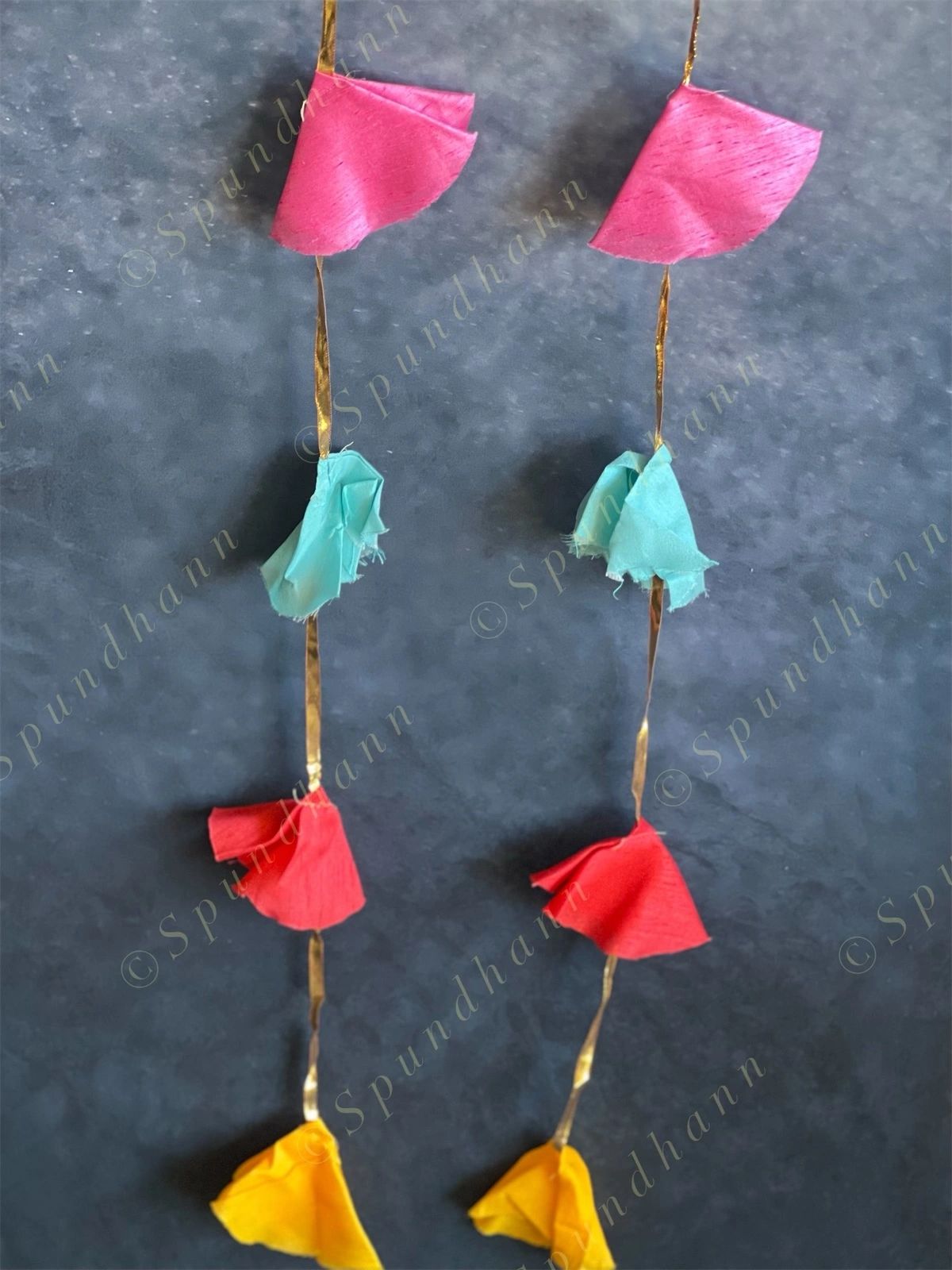 Multicolored Silk Dangler - Pack of 4 Strings