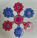Festive Diya Rangoli Decor