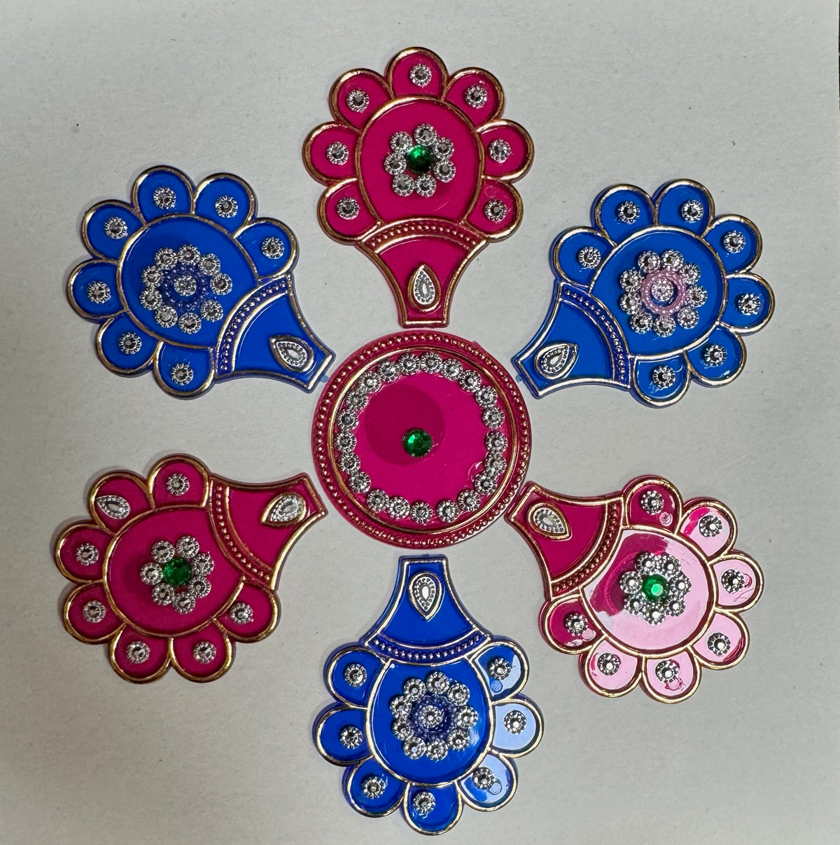 Festive Diya Rangoli Decor