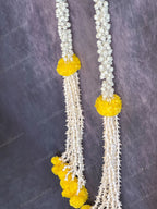 Mogra, Rajnigandha & Yellow Marigold Danglers Long Decor Strings