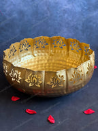 Jumbo Lotus Cutwork Urli Bowl Only