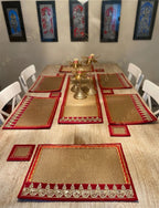 Dining Table Placemats, Runner & Coaster Set