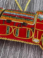 Embroidered Truck Christmas Tree Ornament