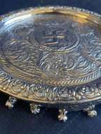 German Silver Puja Plate Set