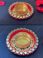 White Stone Studded Bangle Tea Light Holder