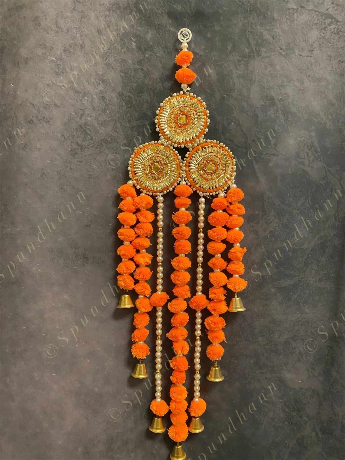 Mini Chakri with Gota Pati and Pom Pom Dangler