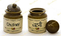 Retro Inspired Classic Aachar & Chutney Jar Combo Set