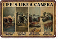 Motivational Wall Art Decor Life is a Camera