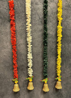 Chameli String With Gota Bell And Parrot Dangler Pair