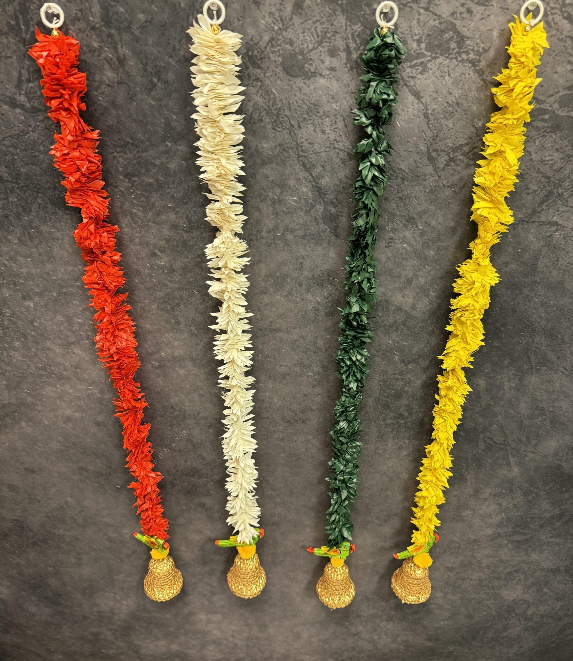 Chameli String With Gota Bell And Parrot Dangler Pair
