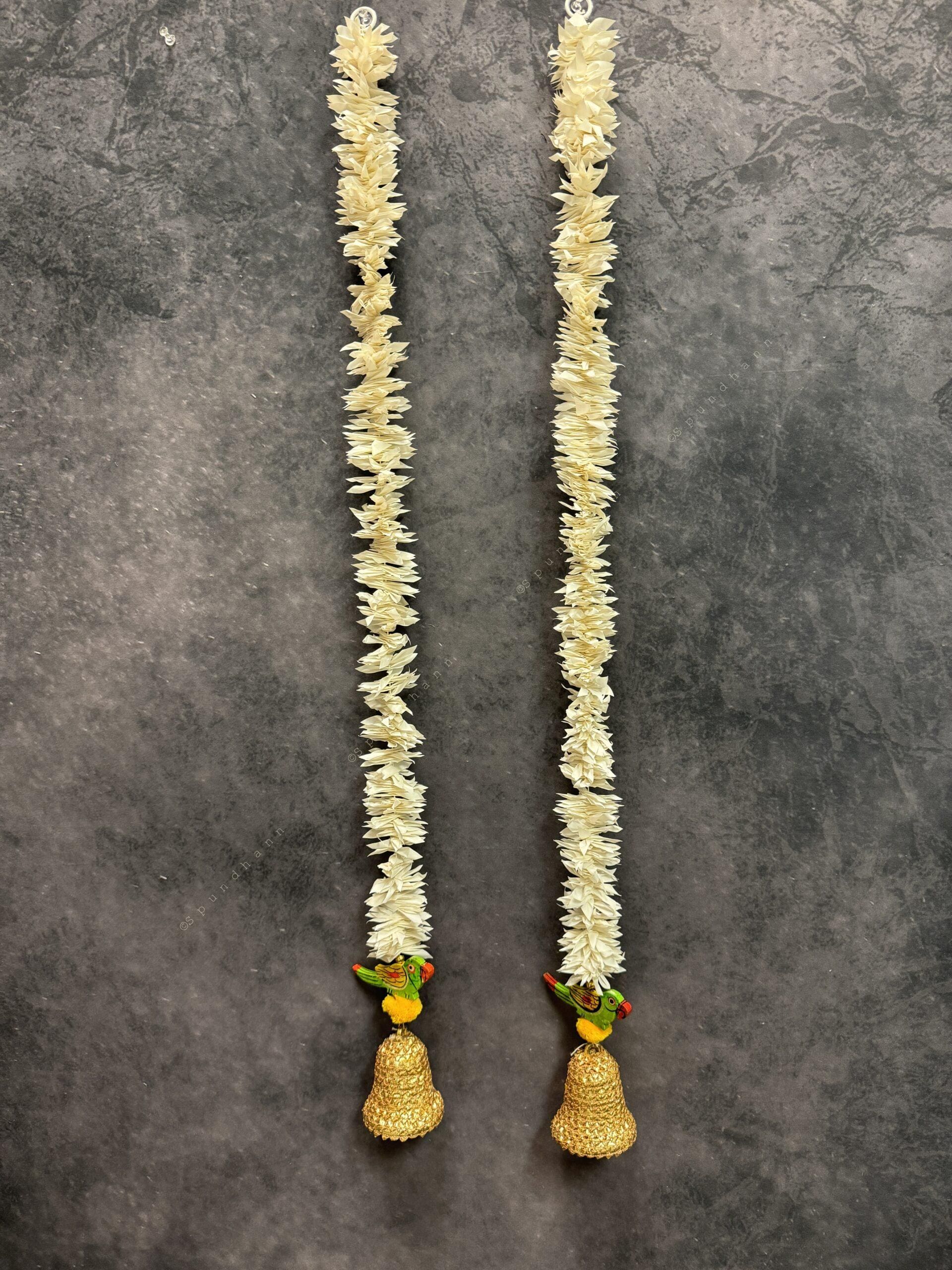 Chameli String With Gota Bell And Parrot Dangler Pair