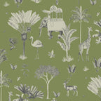 Life n Colors: Itihaas, Indian Theme Room Wallpaper, Green