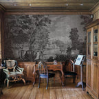 Life n Colors: It s a French Life, Old Painting Inspired Premium Wallpaper