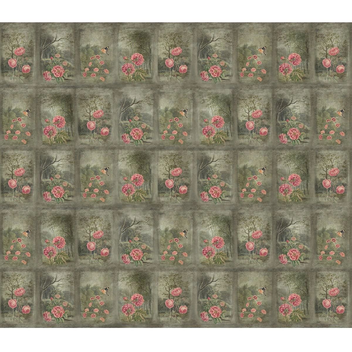 Life n Colors: Vatika, Vintage Floral Theme Premium Wallpaper