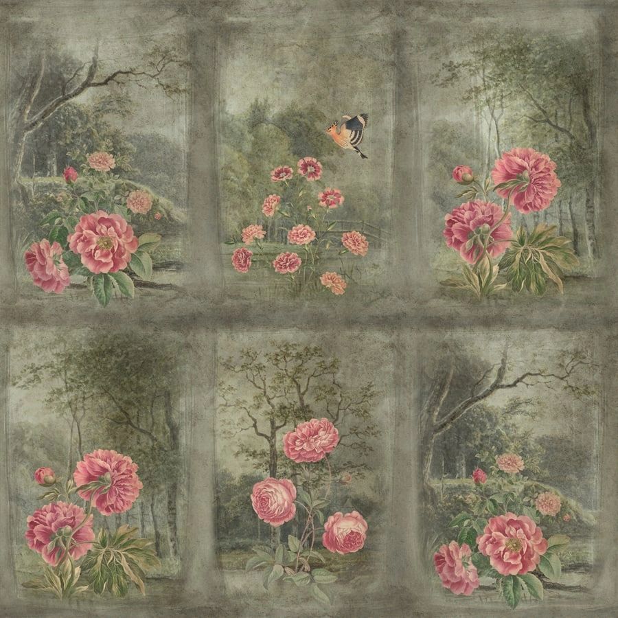 Life n Colors: Vatika, Vintage Floral Theme Premium Wallpaper