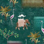 Life n Colors: Royal Garden, an Indian Scenic Wallpaper
