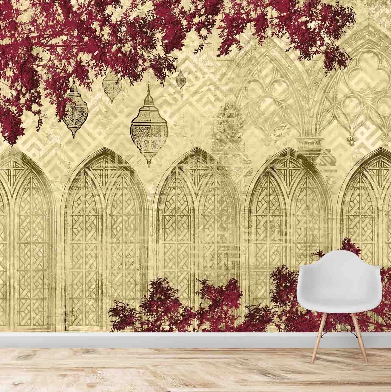 Life n Colors: Indian Mughal Themed Wallpaper for Rooms