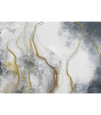 Life n Colors: Marble Wallpaper with Gold Color Lines