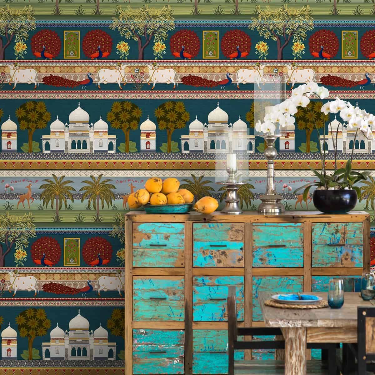 Life n Colors: Bageecha - Indian Garden Premium Wallpaper