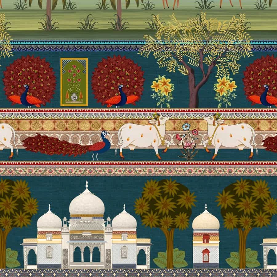 Life n Colors: Bageecha - Indian Garden Premium Wallpaper