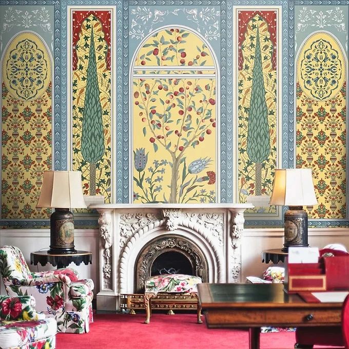 Life n Colors: Shalimar - Mughal Inspired Colorful Premium Wallpaper