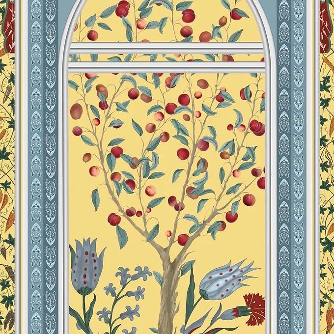 Life n Colors: Shalimar - Mughal Inspired Colorful Premium Wallpaper