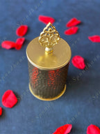 Golden Hammered Canister