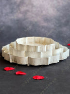 White Metal Lotus Plates