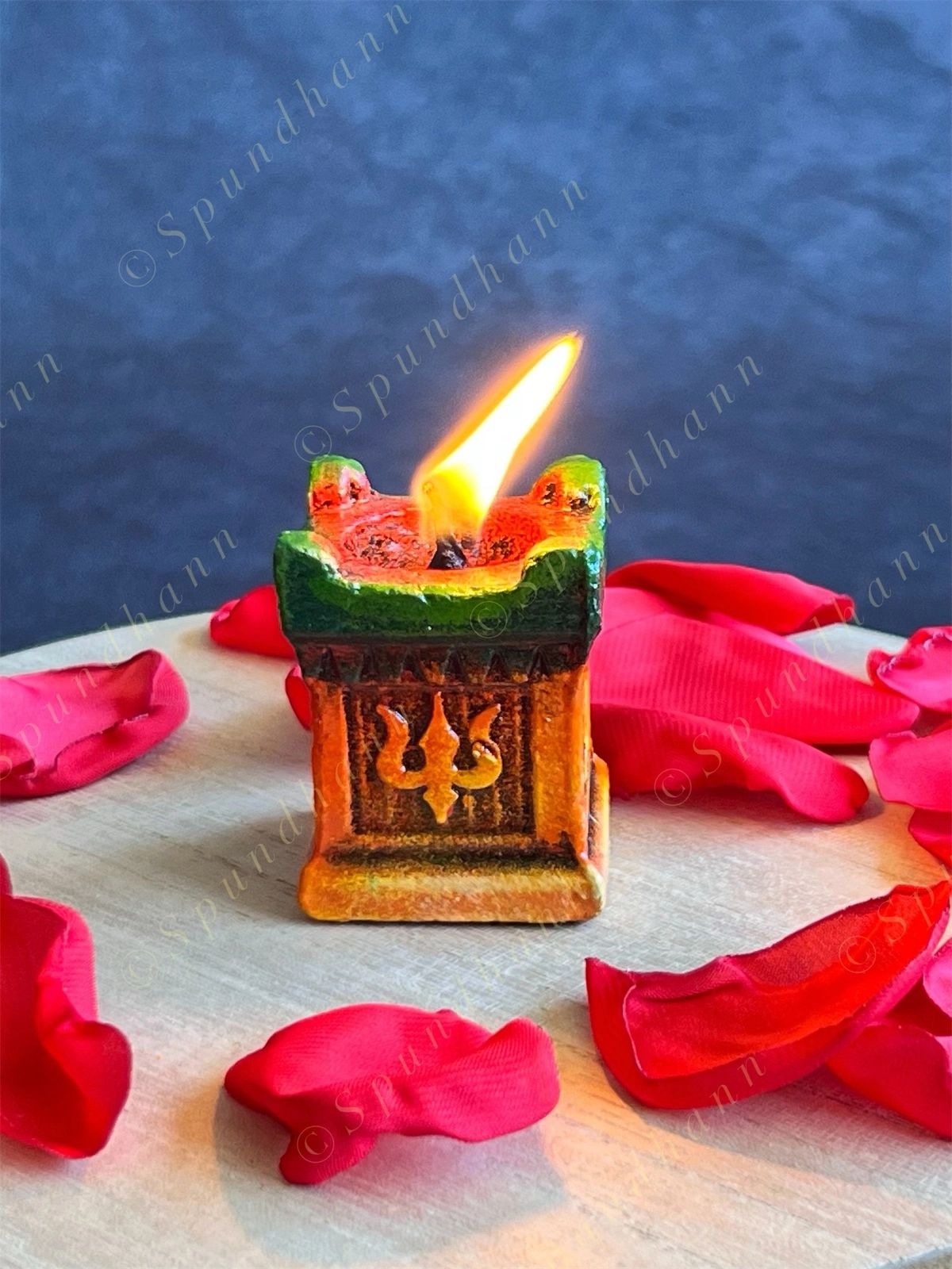 Terracotta Tulsi Rectangular Deepak Holders