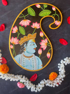 Paisley Shape Pichwai Wall Hanging Plate