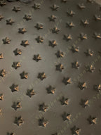 Golden Embossed Platte / Plate with White Flower Motif