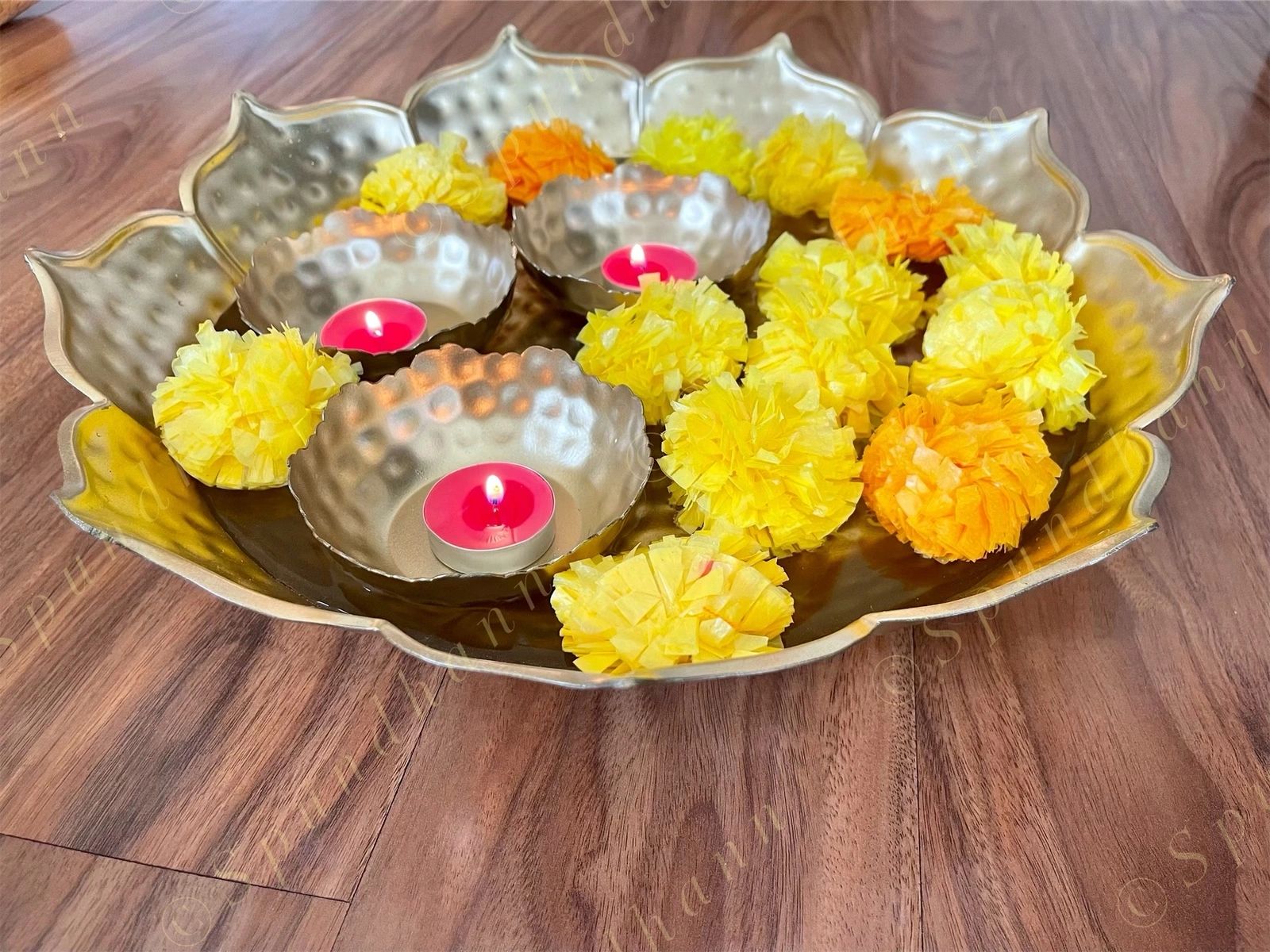 Thaal Urlis with Floating Bowls