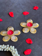 Golden Flower Wire Tea Light holder