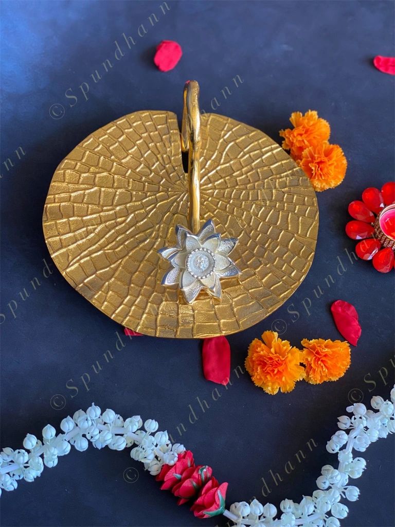 Lotus Leaf Metal Napkin Stand/Holder
